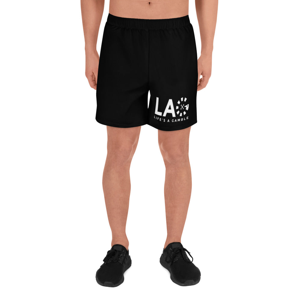 LAG Life's A Gamble White Men's Hoochie Daddy Shorts