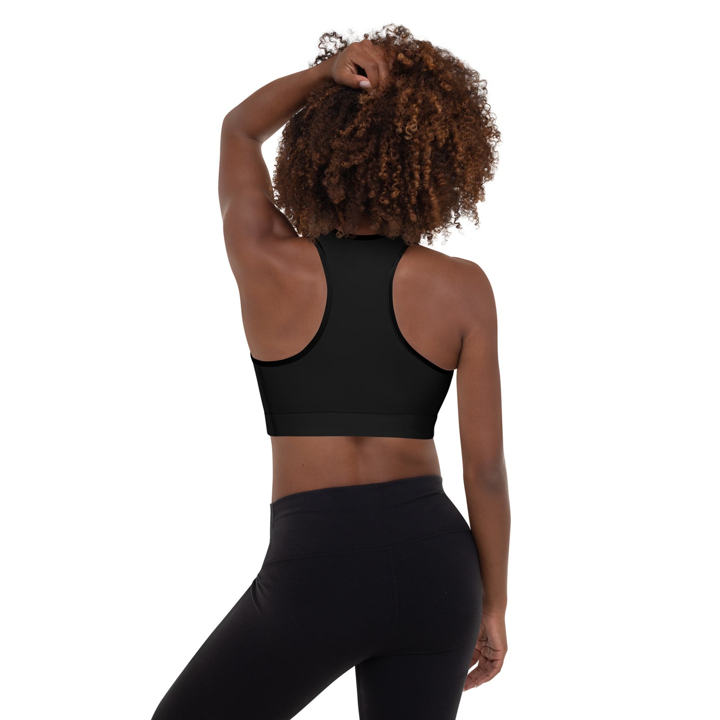 Big G White Padded Sports Bra