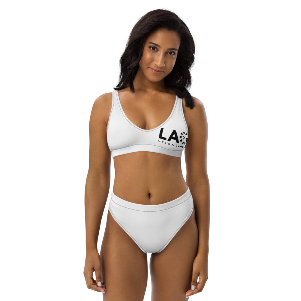 LAG Life's A Gamble Black high-waisted bikini