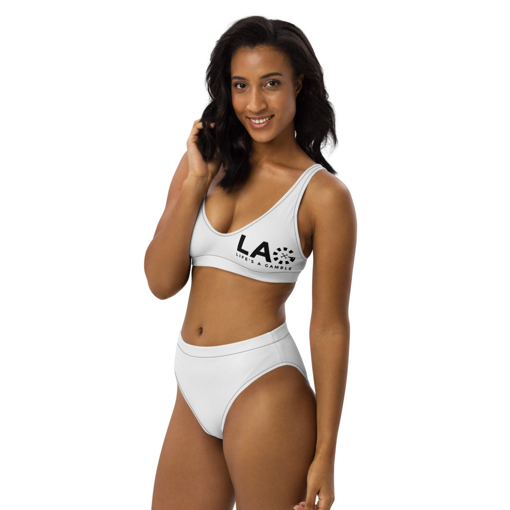 LAG Life's A Gamble Black high-waisted bikini