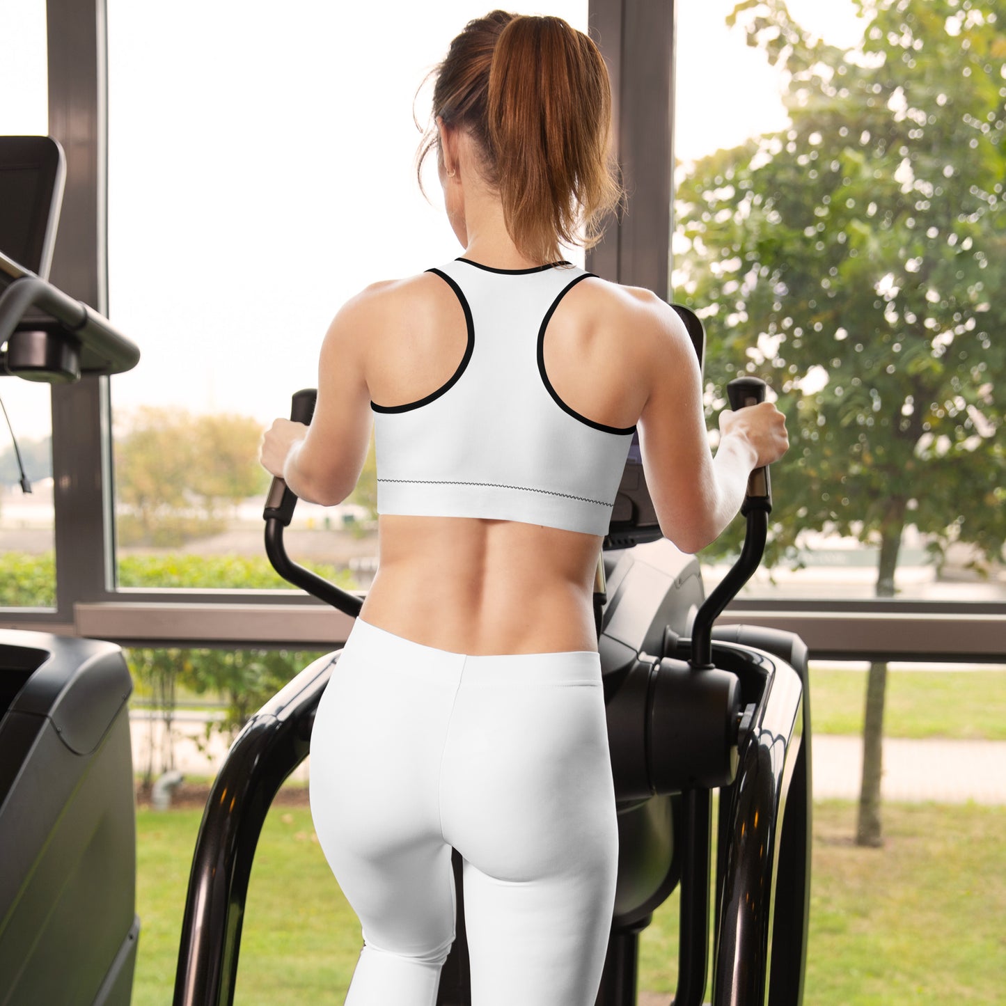 LAG Life's A Gamble Circle Black Sports bra