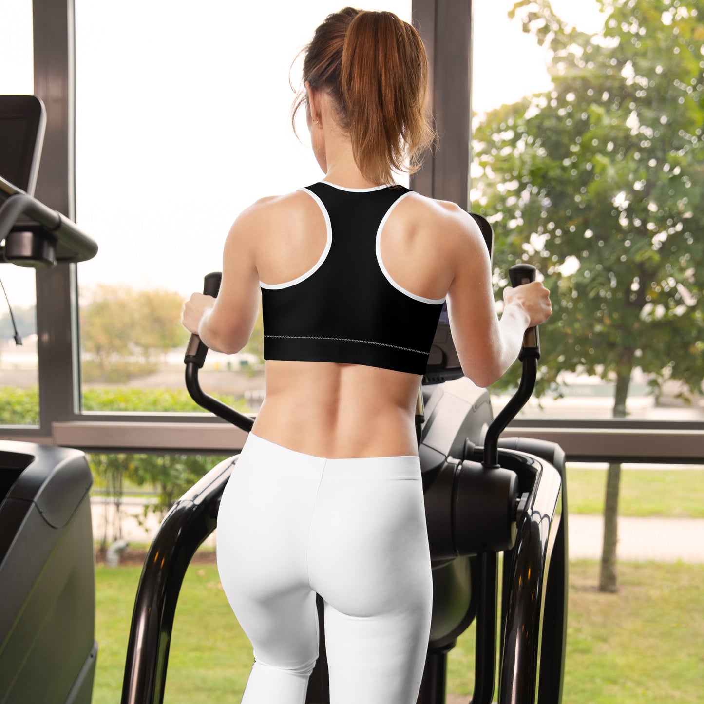 LAG Life's A Gamble White Sports bra