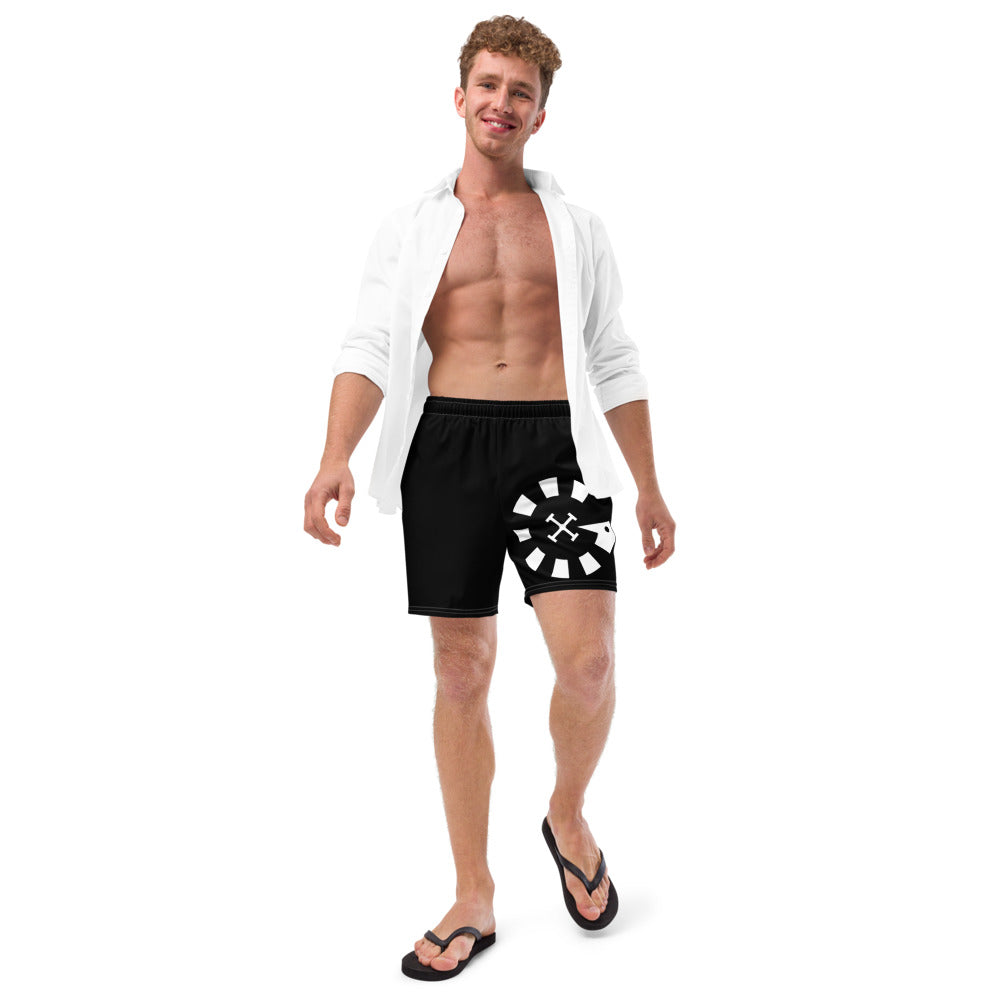 Big G White Men's swim trunks
