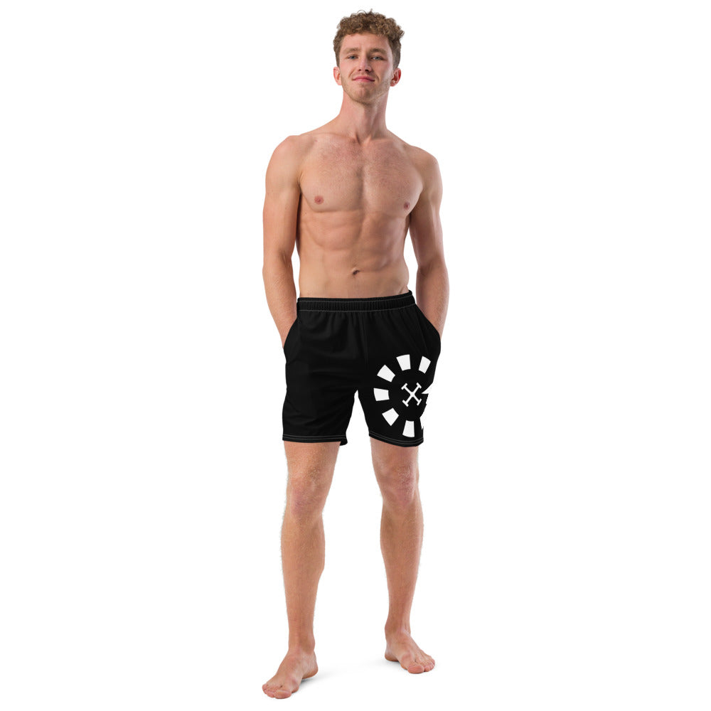 Big G White Men's swim trunks