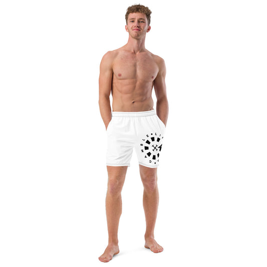 LAG Life's A Gamble Circle Black Men's swim trunks