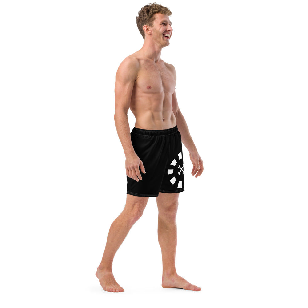 Big G White Men's swim trunks