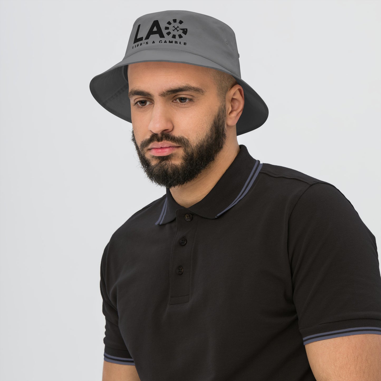 LAG Life’s A Gamble Black Old School Bucket Hat