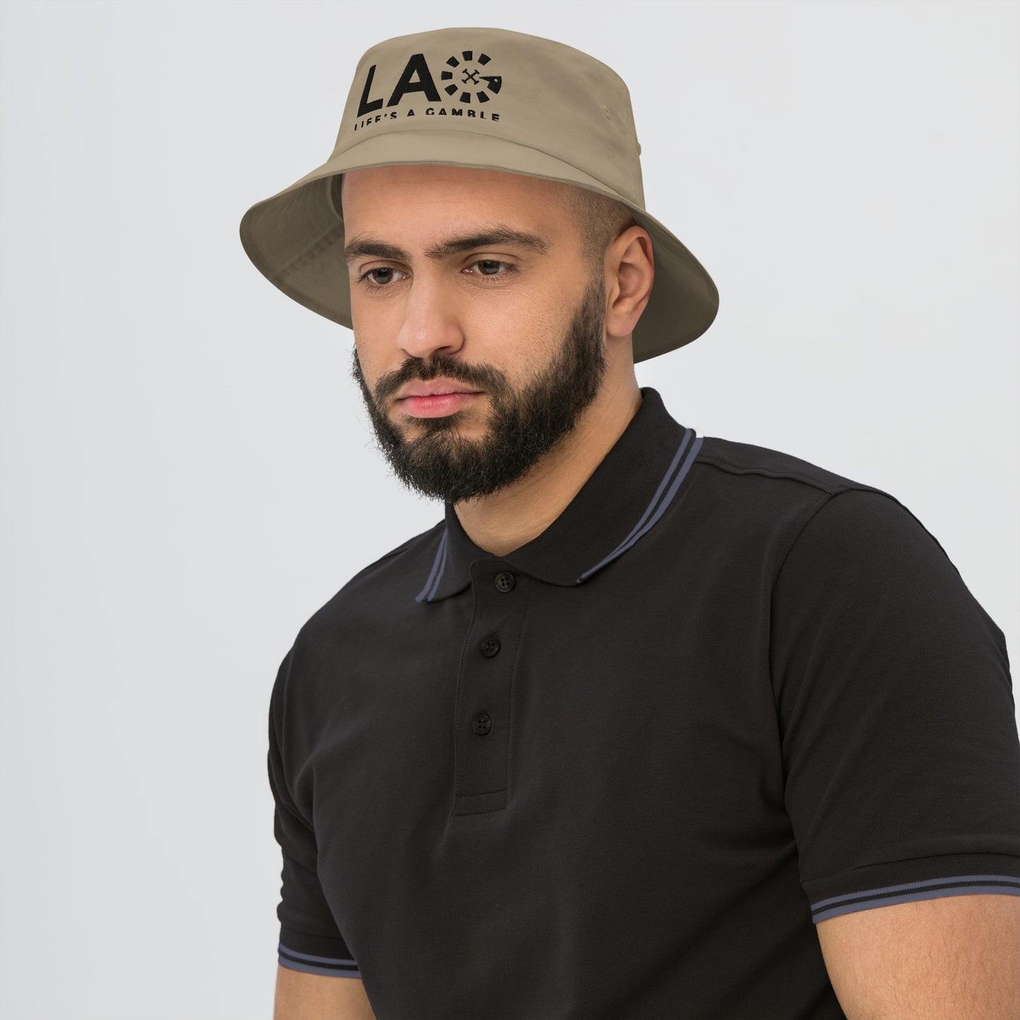 LAG Life’s A Gamble Black Old School Bucket Hat
