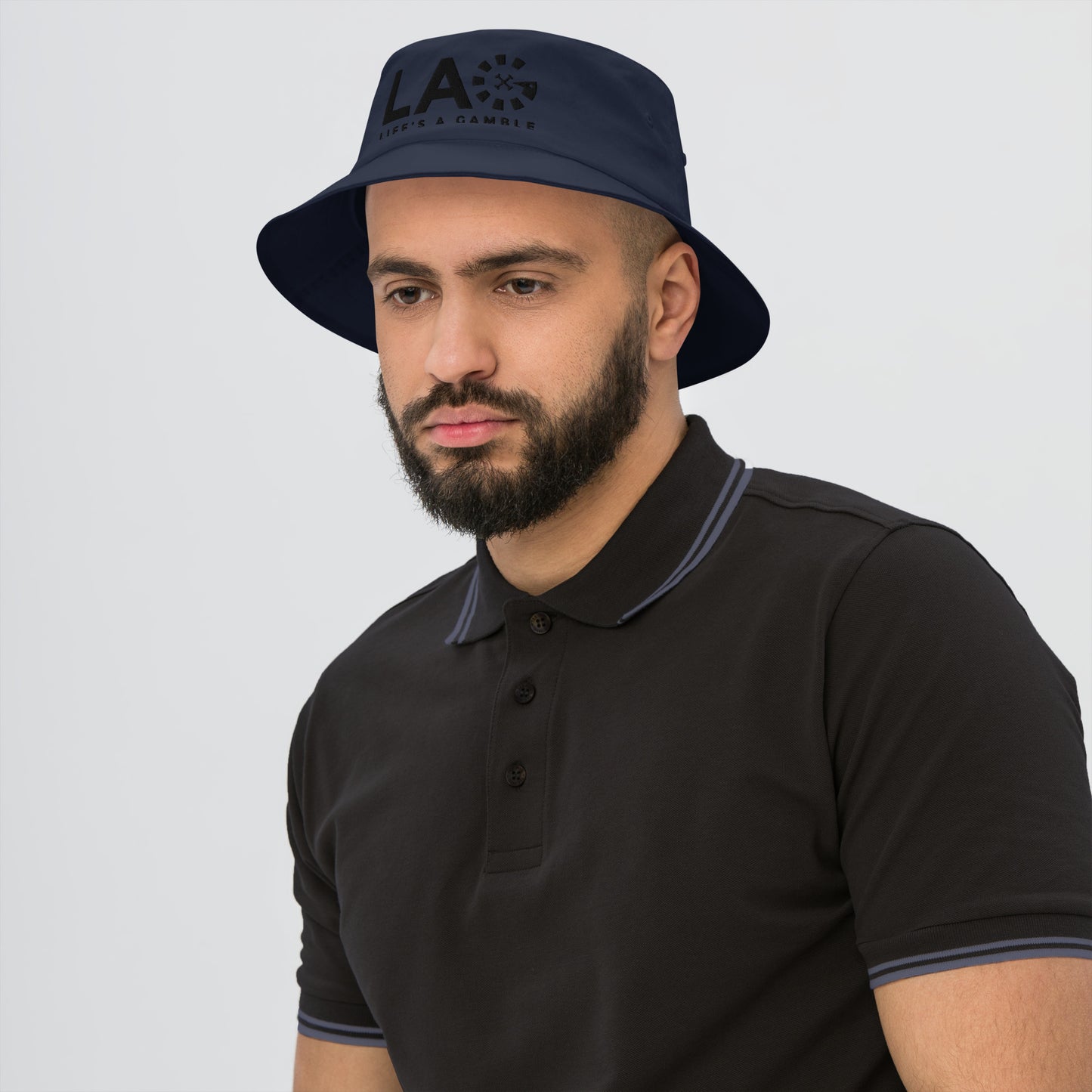 LAG Life’s A Gamble Black Old School Bucket Hat