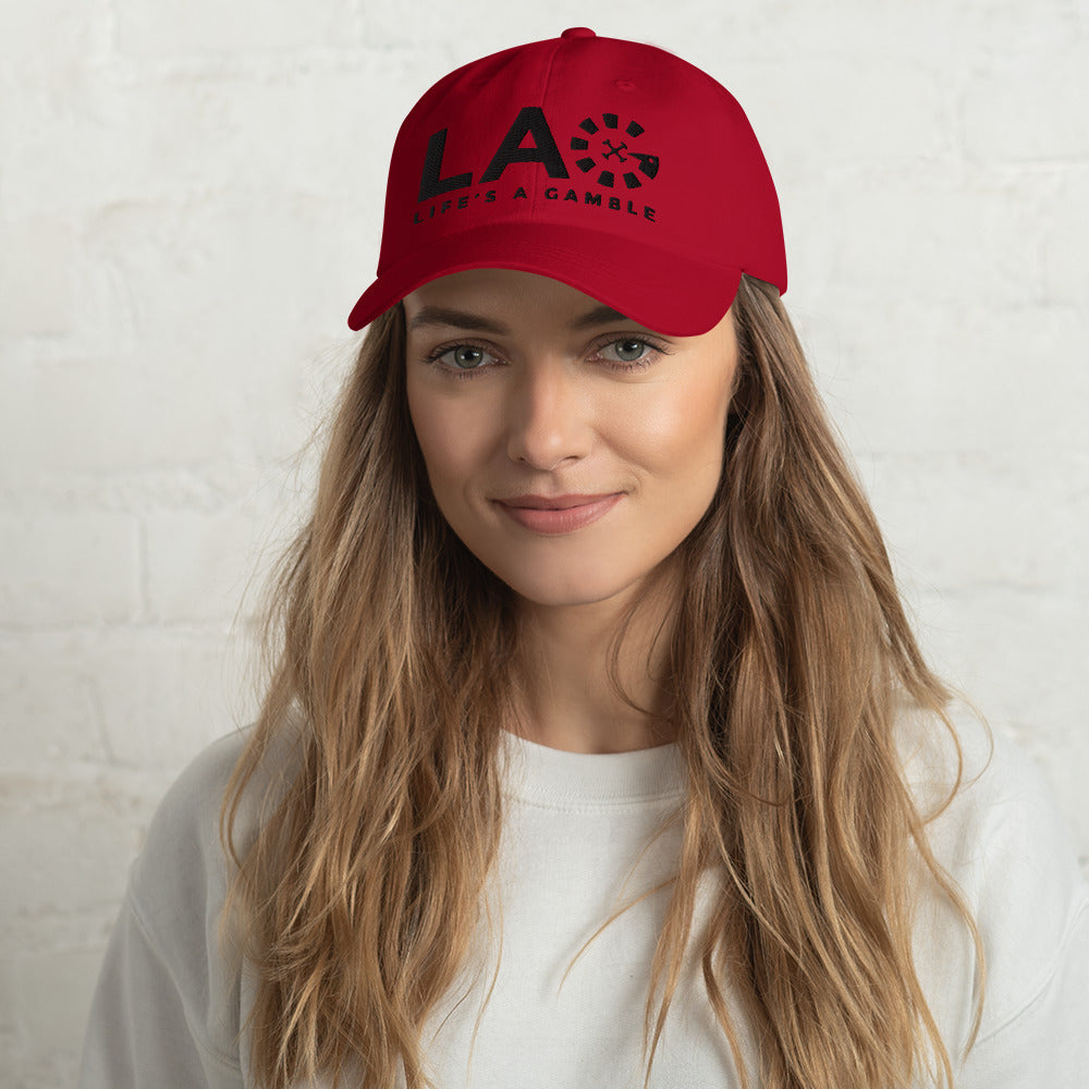 LAG Life's A Gamble Black Dad hat