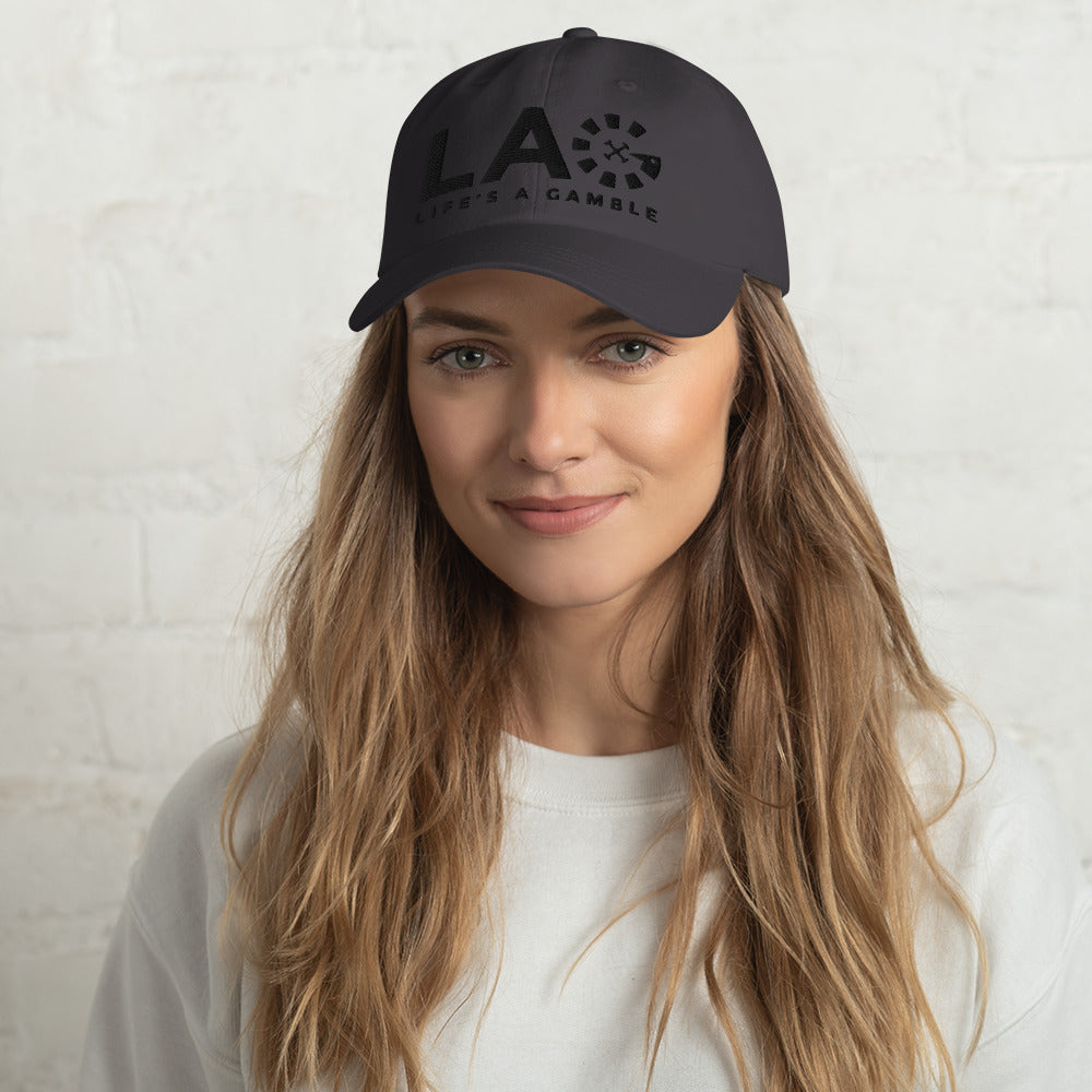 LAG Life's A Gamble Black Dad hat