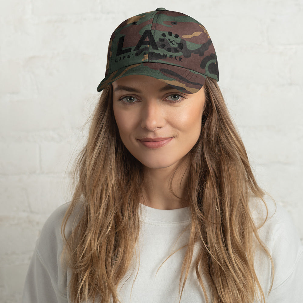 LAG Life's A Gamble Black Dad hat