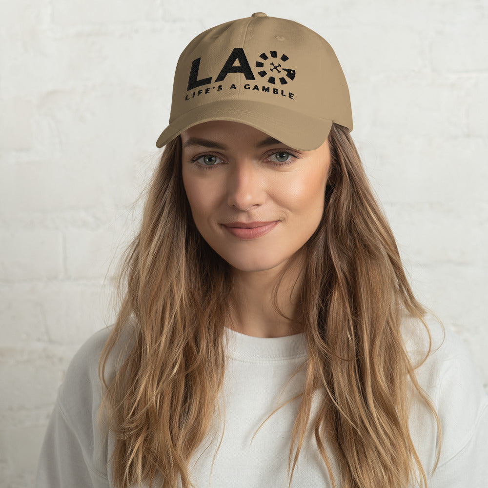 LAG Life's A Gamble Black Dad hat