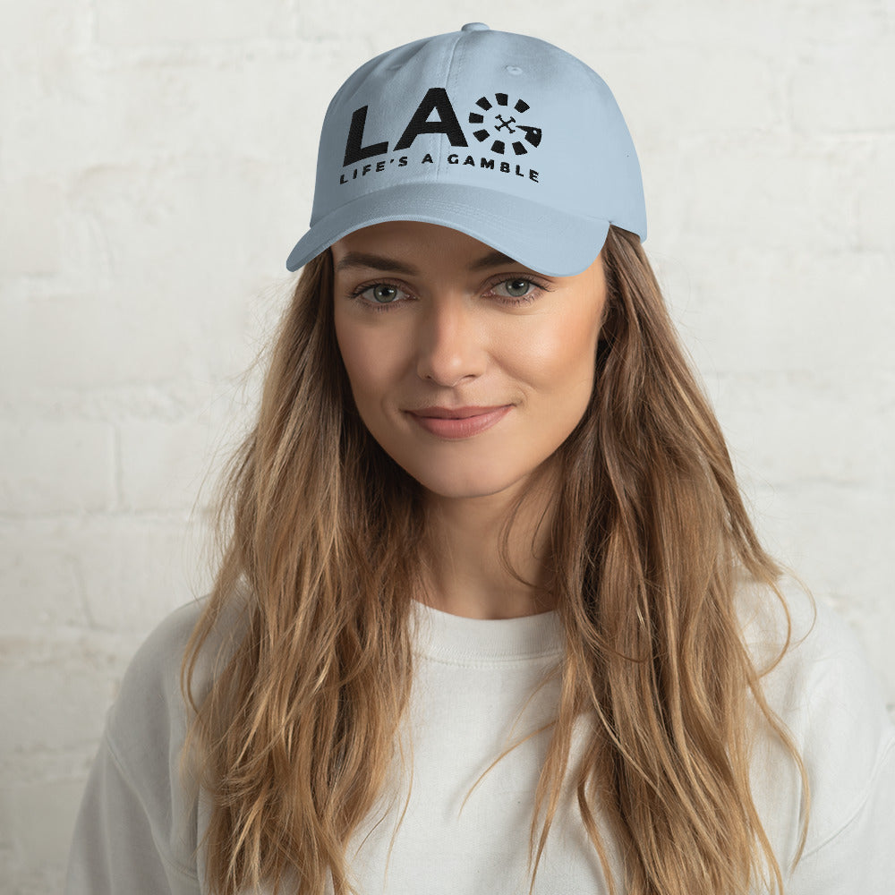 LAG Life's A Gamble Black Dad hat