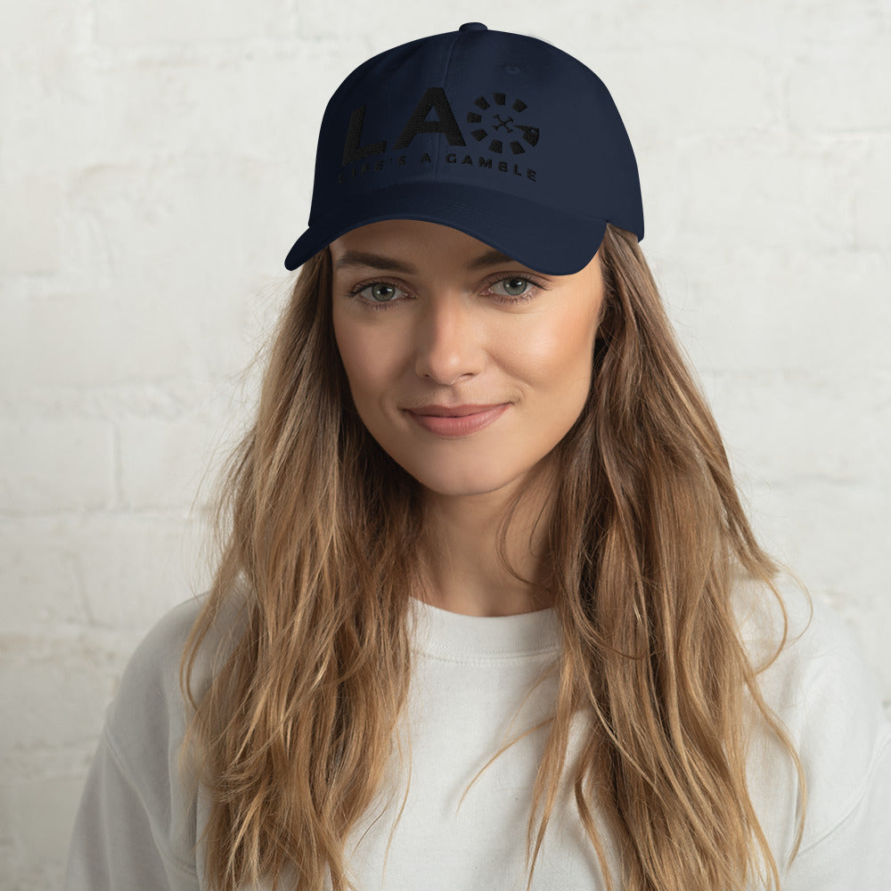 LAG Life's A Gamble Black Dad hat