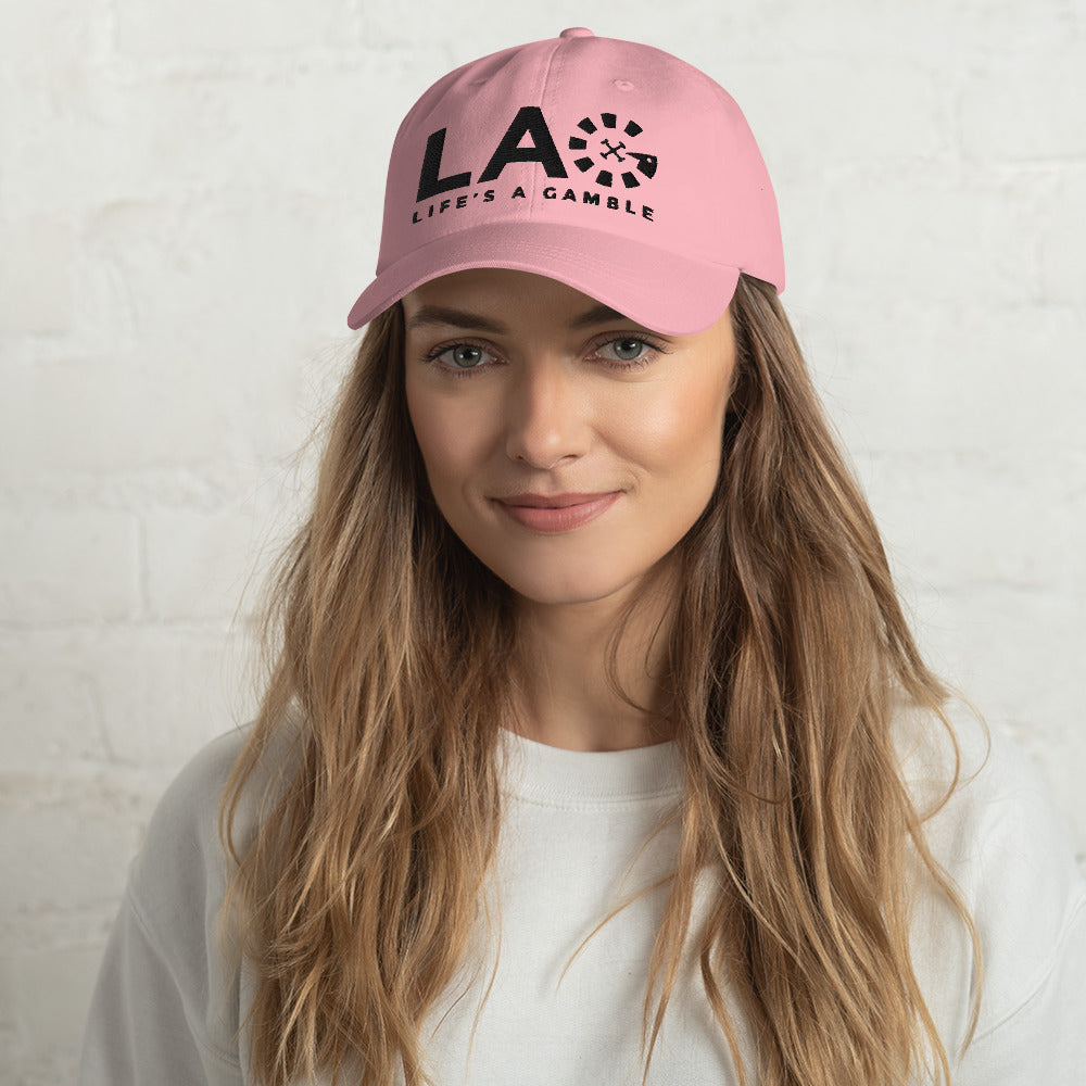 LAG Life's A Gamble Black Dad hat