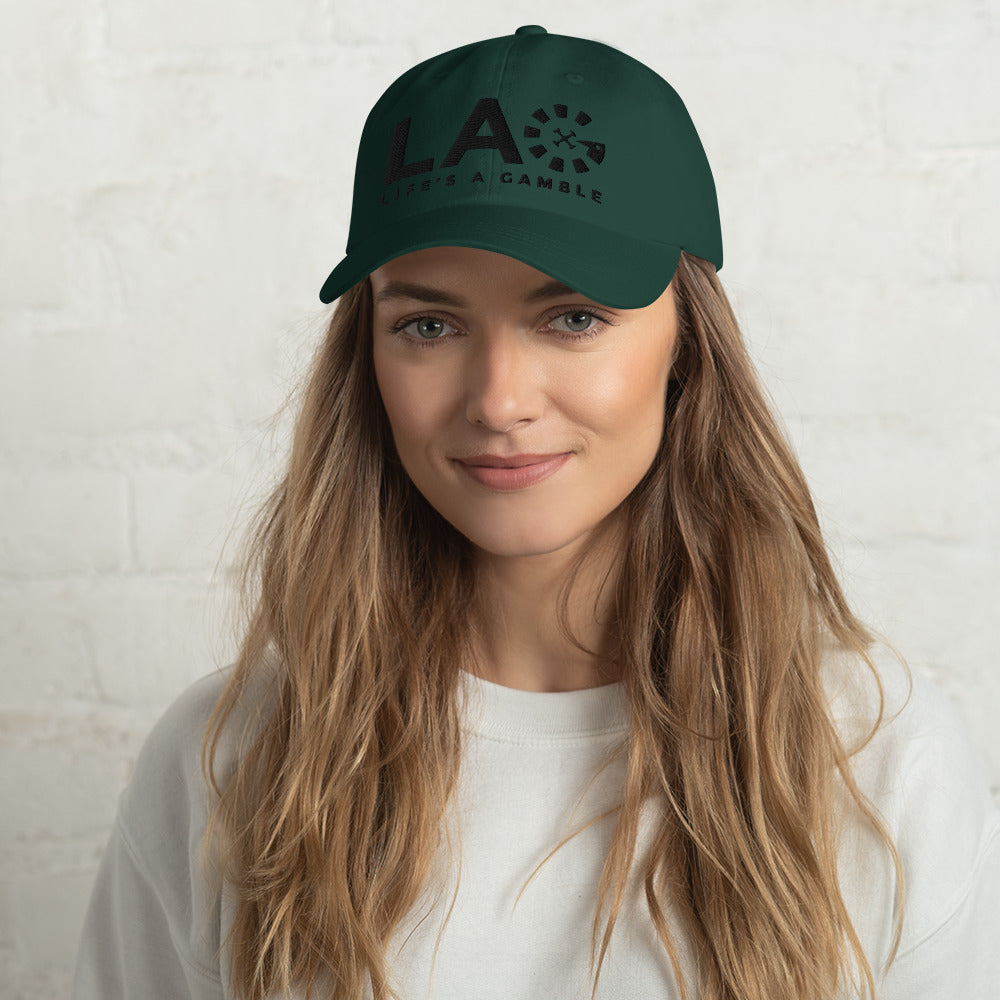 LAG Life's A Gamble Black Dad hat