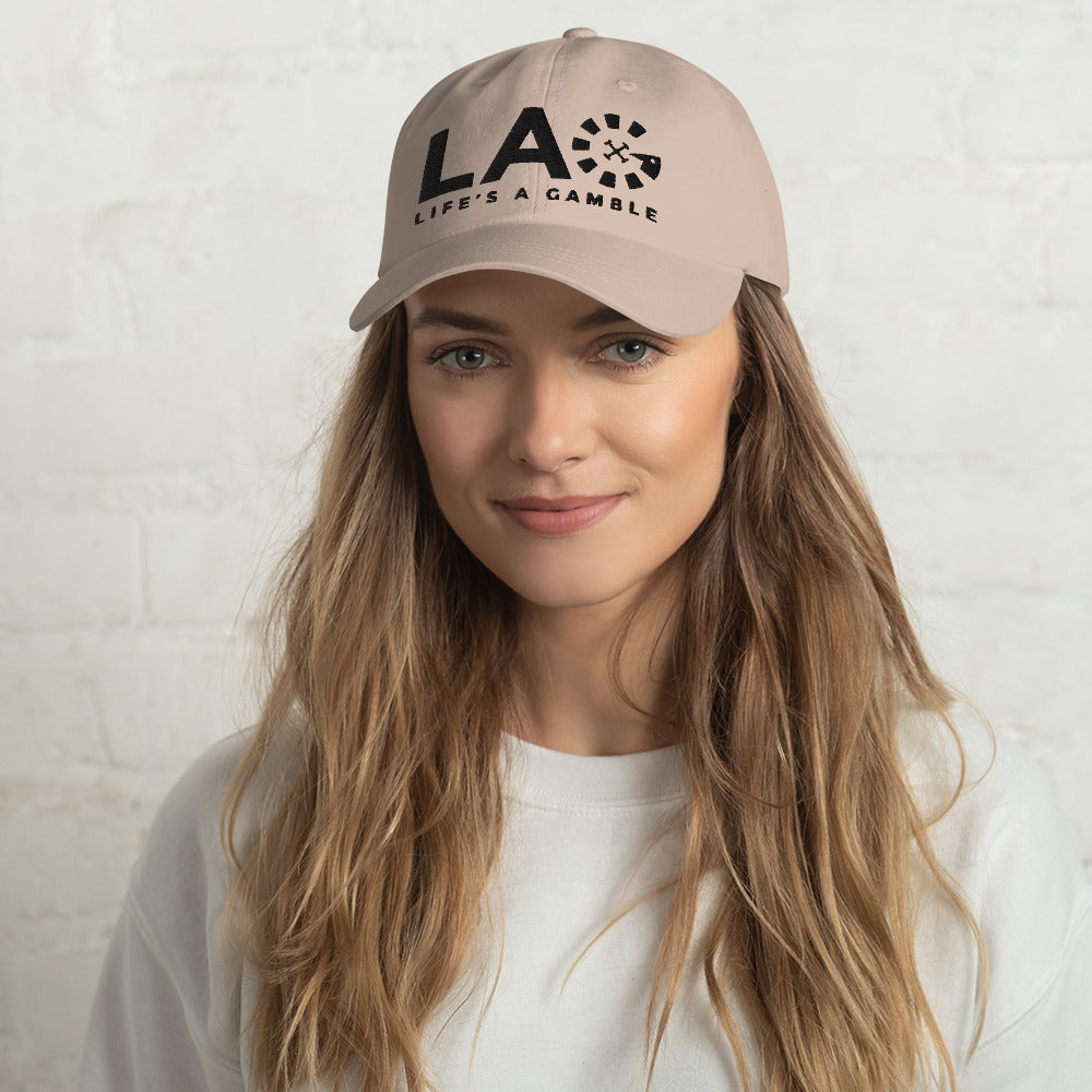 LAG Life's A Gamble Black Dad hat