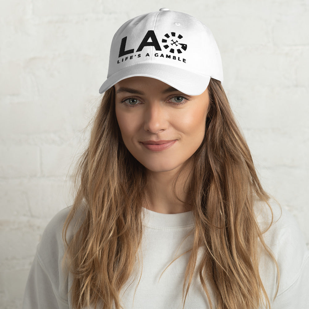 LAG Life's A Gamble Black Dad hat