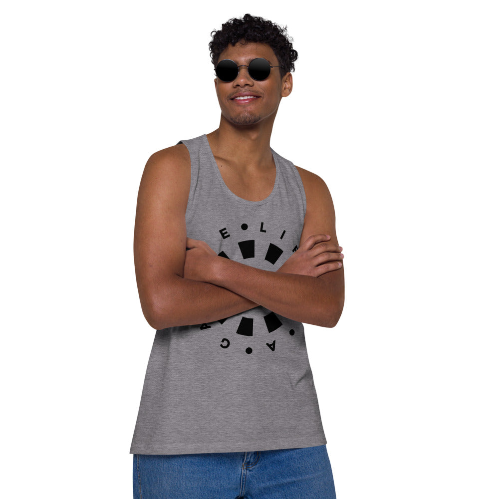 LAG Life's a Gamble Circle Black Men’s premium tank top