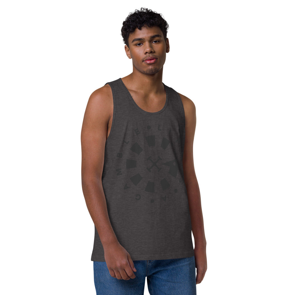 LAG Life's a Gamble Circle Black Men’s premium tank top