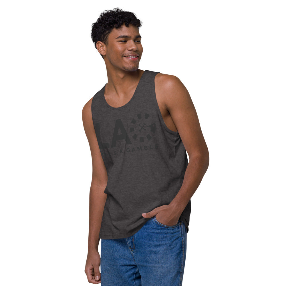 LAG Life's A Gamble Black Men’s premium tank top