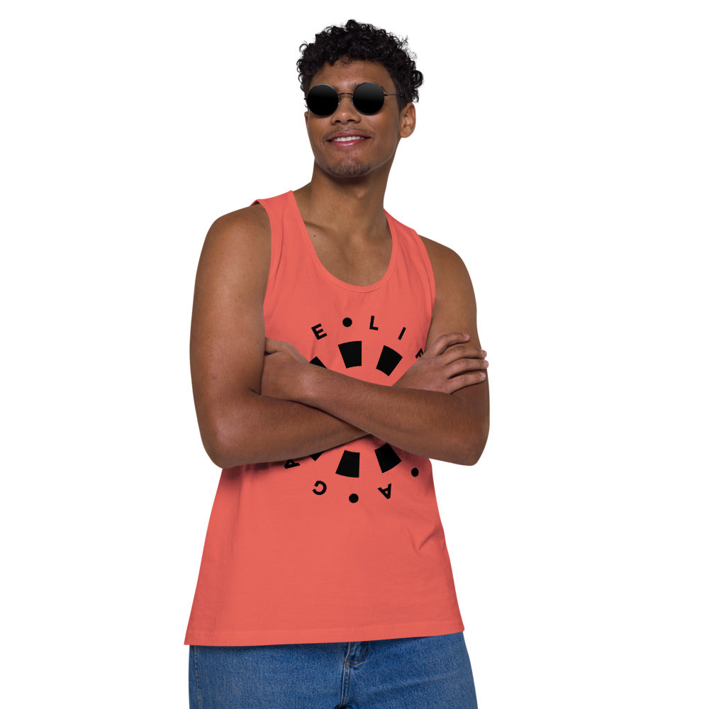 LAG Life's a Gamble Circle Black Men’s premium tank top