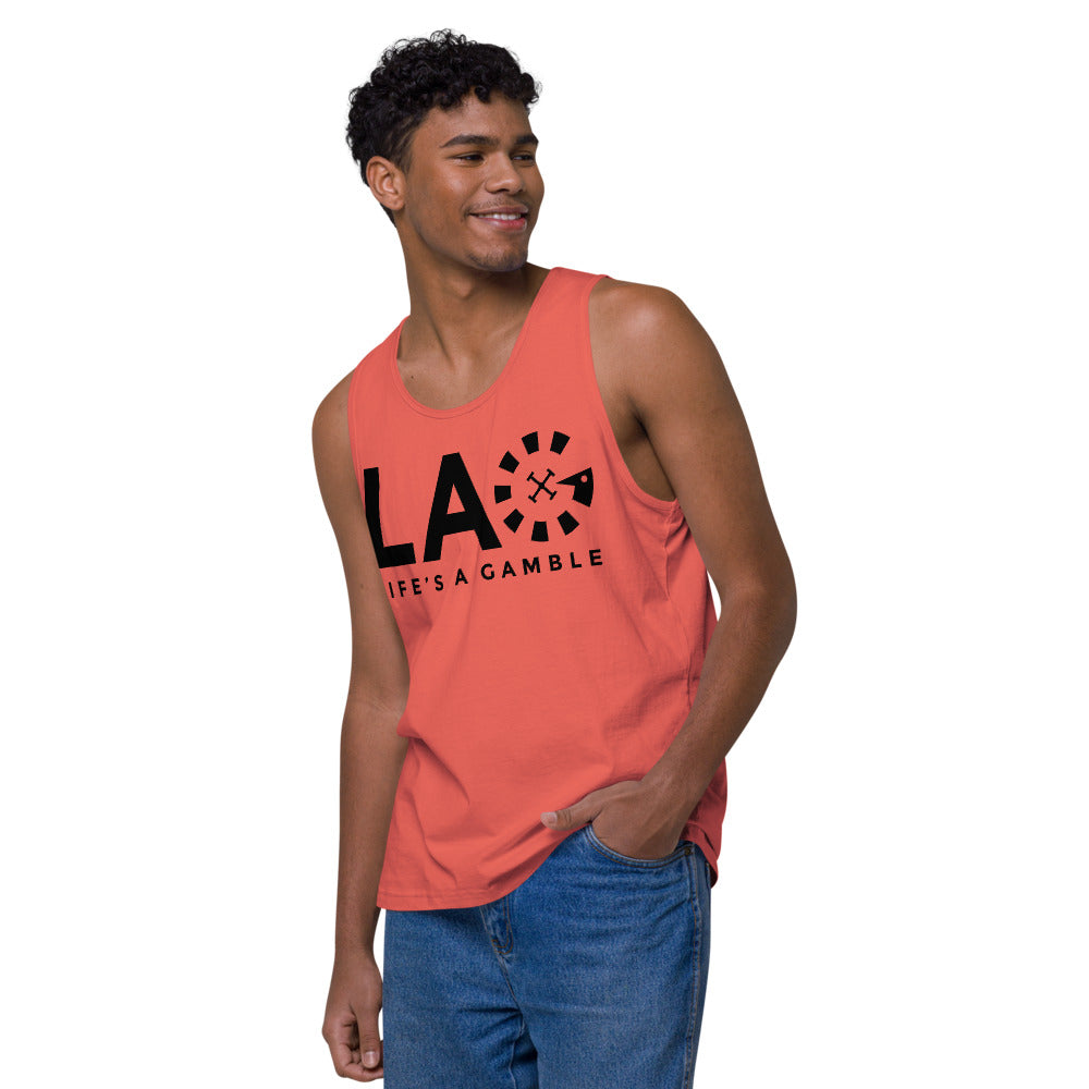 LAG Life's A Gamble Black Men’s premium tank top