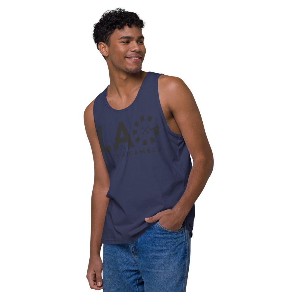 LAG Life's A Gamble Black Men’s premium tank top