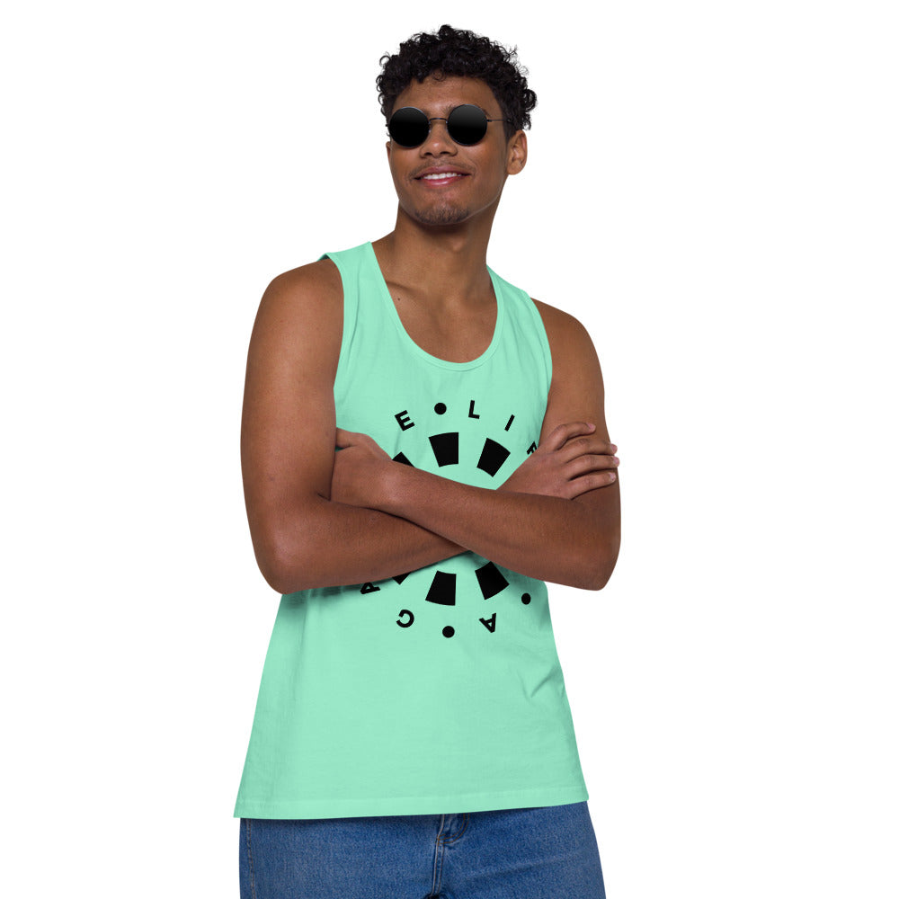 LAG Life's a Gamble Circle Black Men’s premium tank top