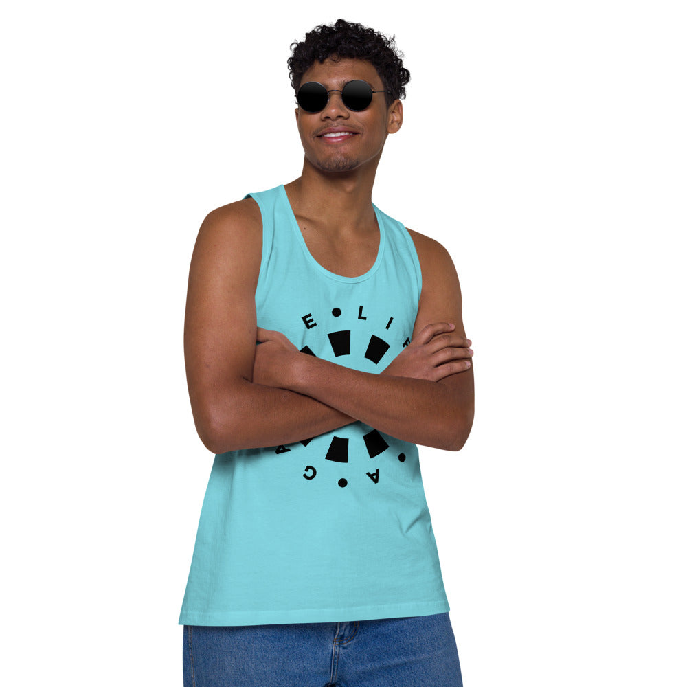 LAG Life's a Gamble Circle Black Men’s premium tank top