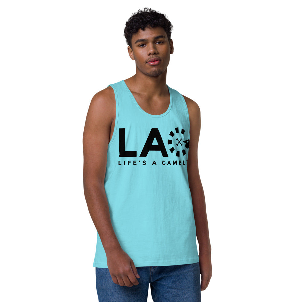 LAG Life's A Gamble Black Men’s premium tank top