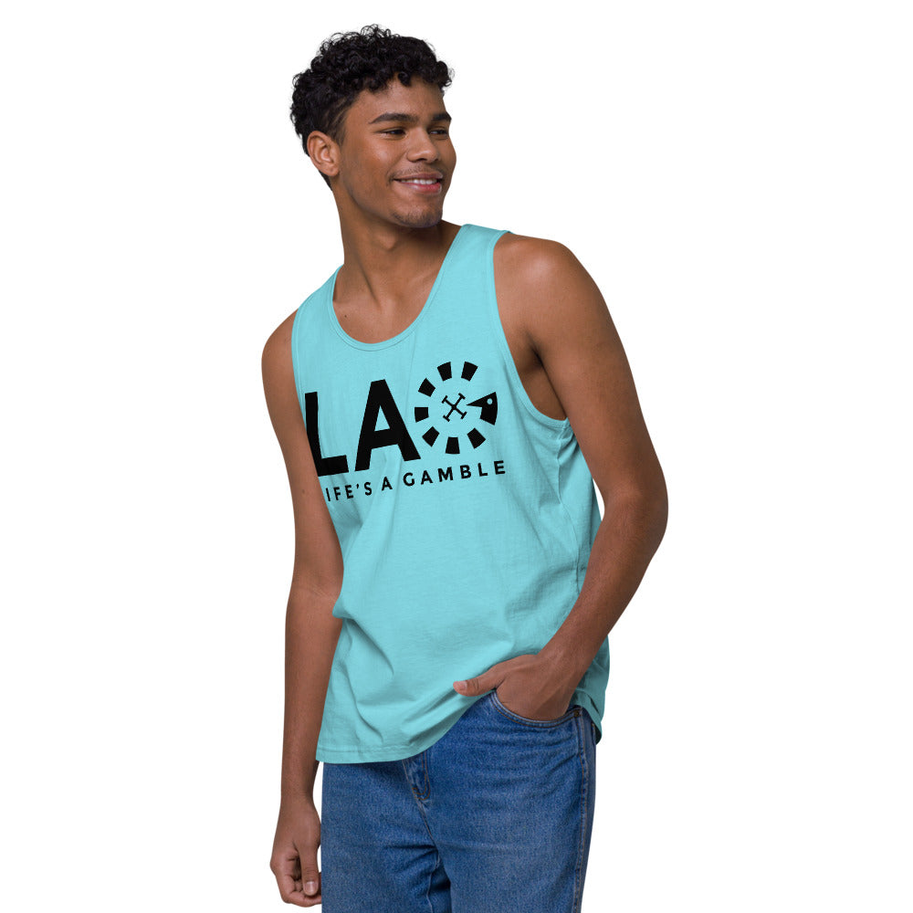 LAG Life's A Gamble Black Men’s premium tank top