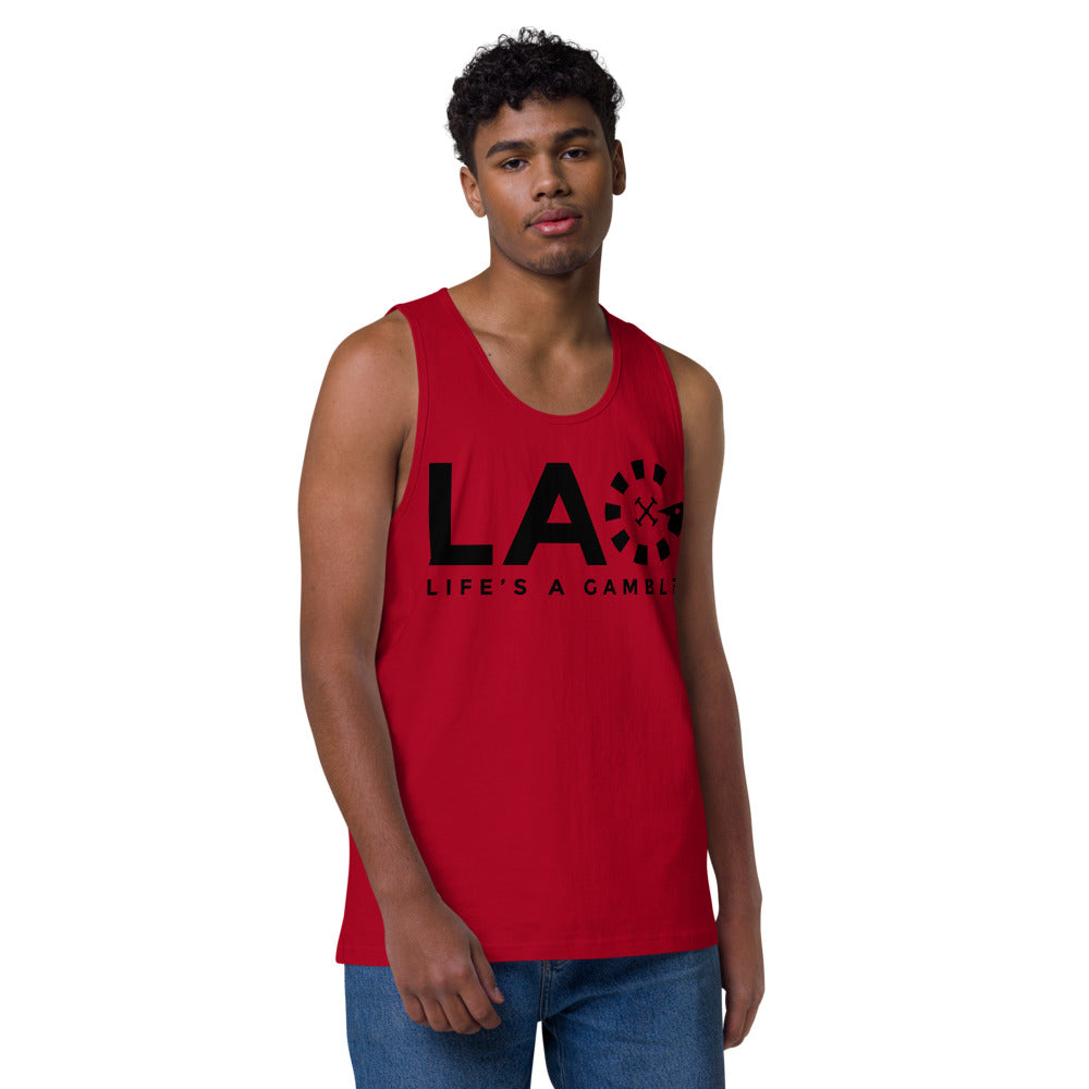 LAG Life's A Gamble Black Men’s premium tank top