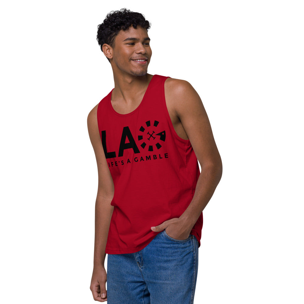LAG Life's A Gamble Black Men’s premium tank top
