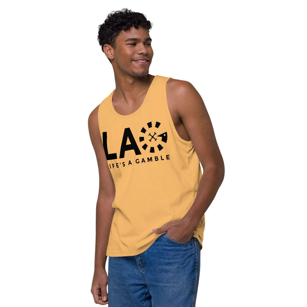 LAG Life's A Gamble Black Men’s premium tank top