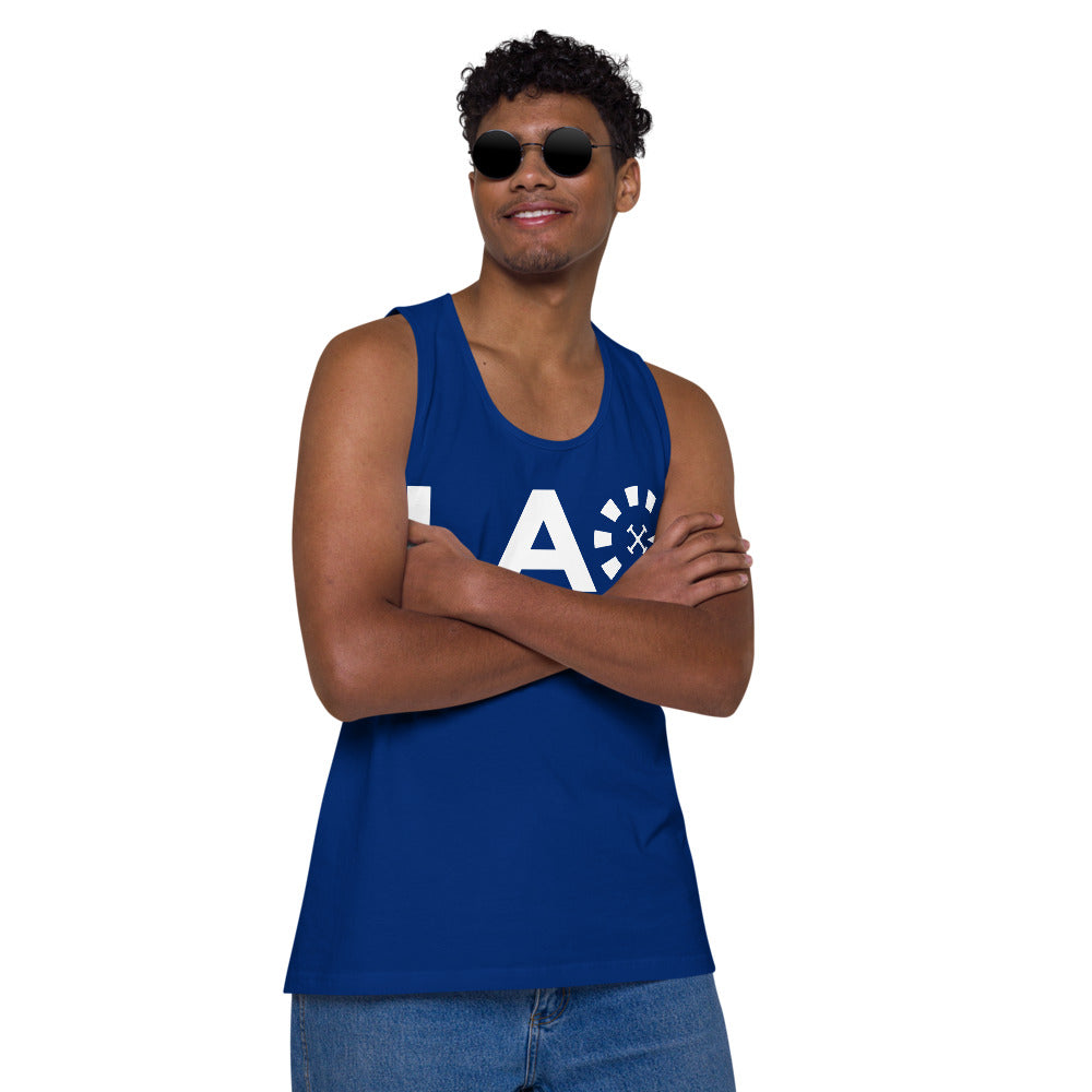 LAG Life's A Gamble White Men’s premium tank top