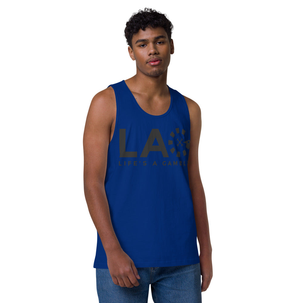 LAG Life's A Gamble Black Men’s premium tank top