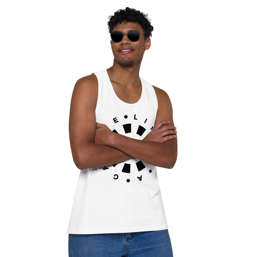LAG Life's a Gamble Circle Black Men’s premium tank top