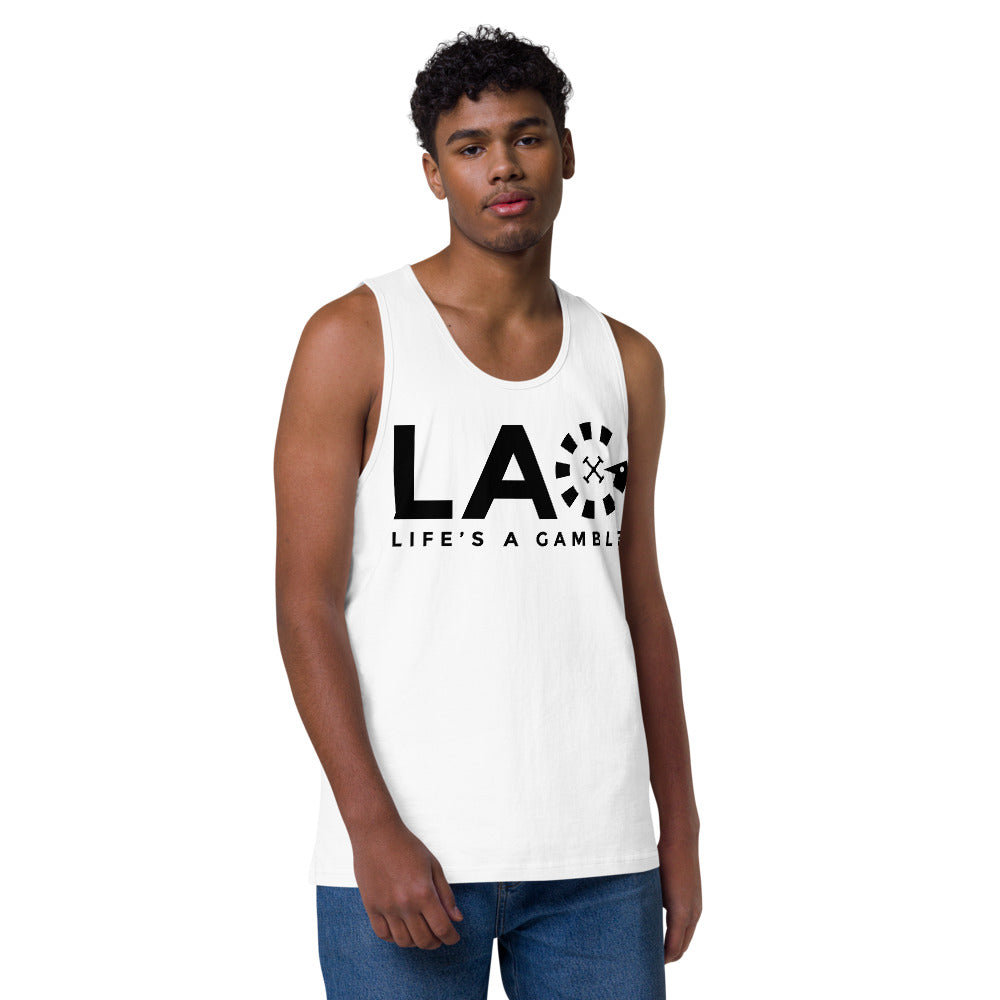 LAG Life's A Gamble Black Men’s premium tank top