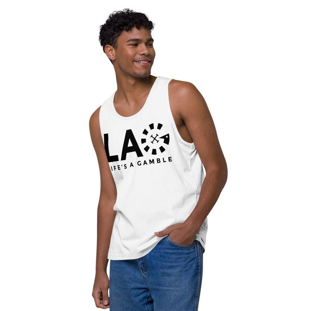 LAG Life's A Gamble Black Men’s premium tank top