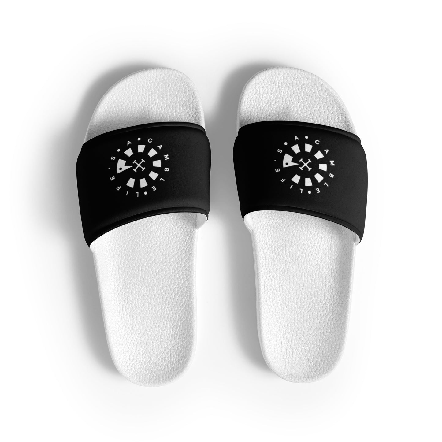 LAG Life's A Gamble Circle White Men’s slides