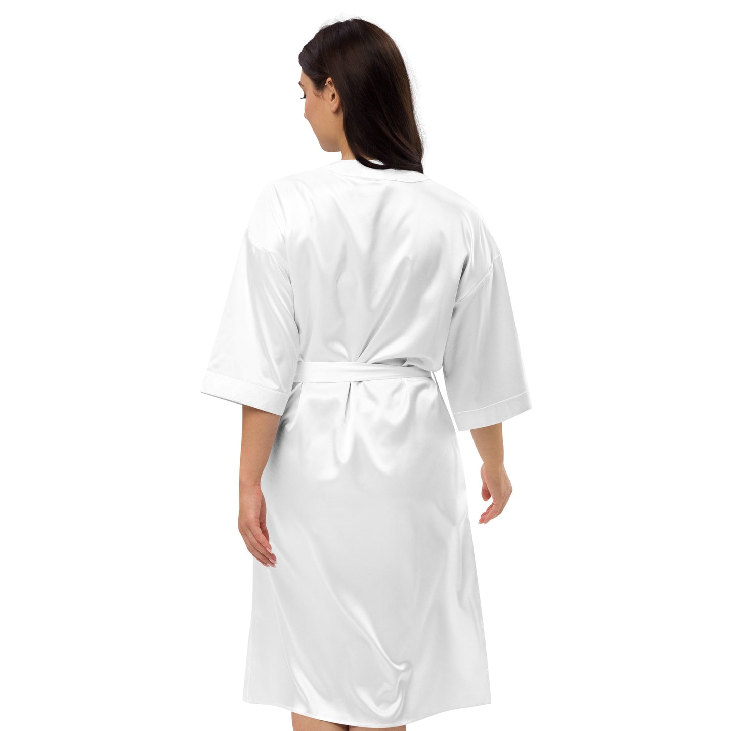 LAG Life's A Gamble Circle Black Satin robe