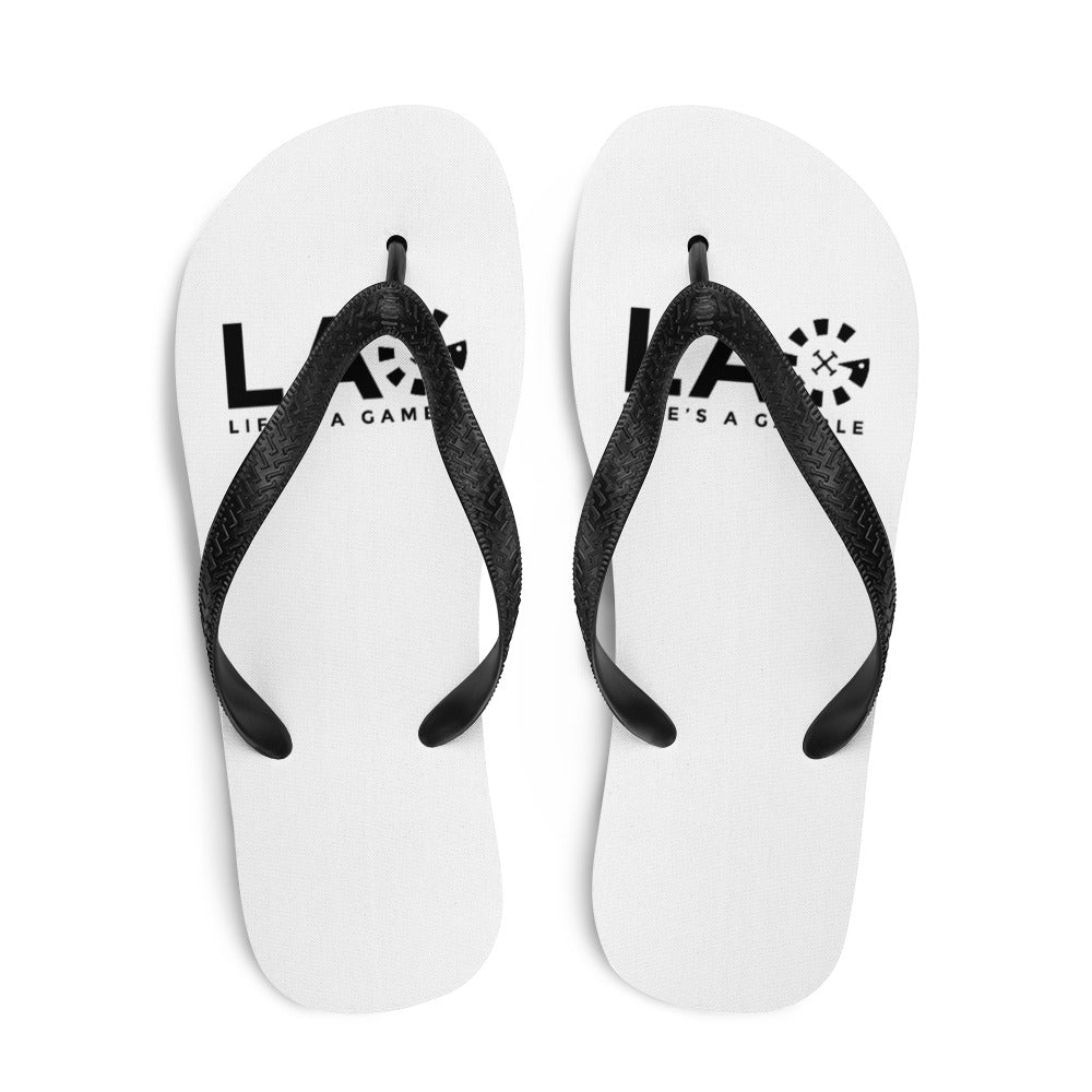 LAG Life's A Gamble Black Flip-Flops