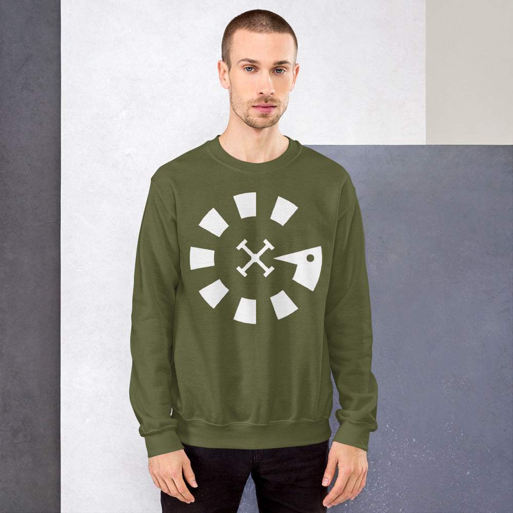 Big G White Unisex Sweatshirt