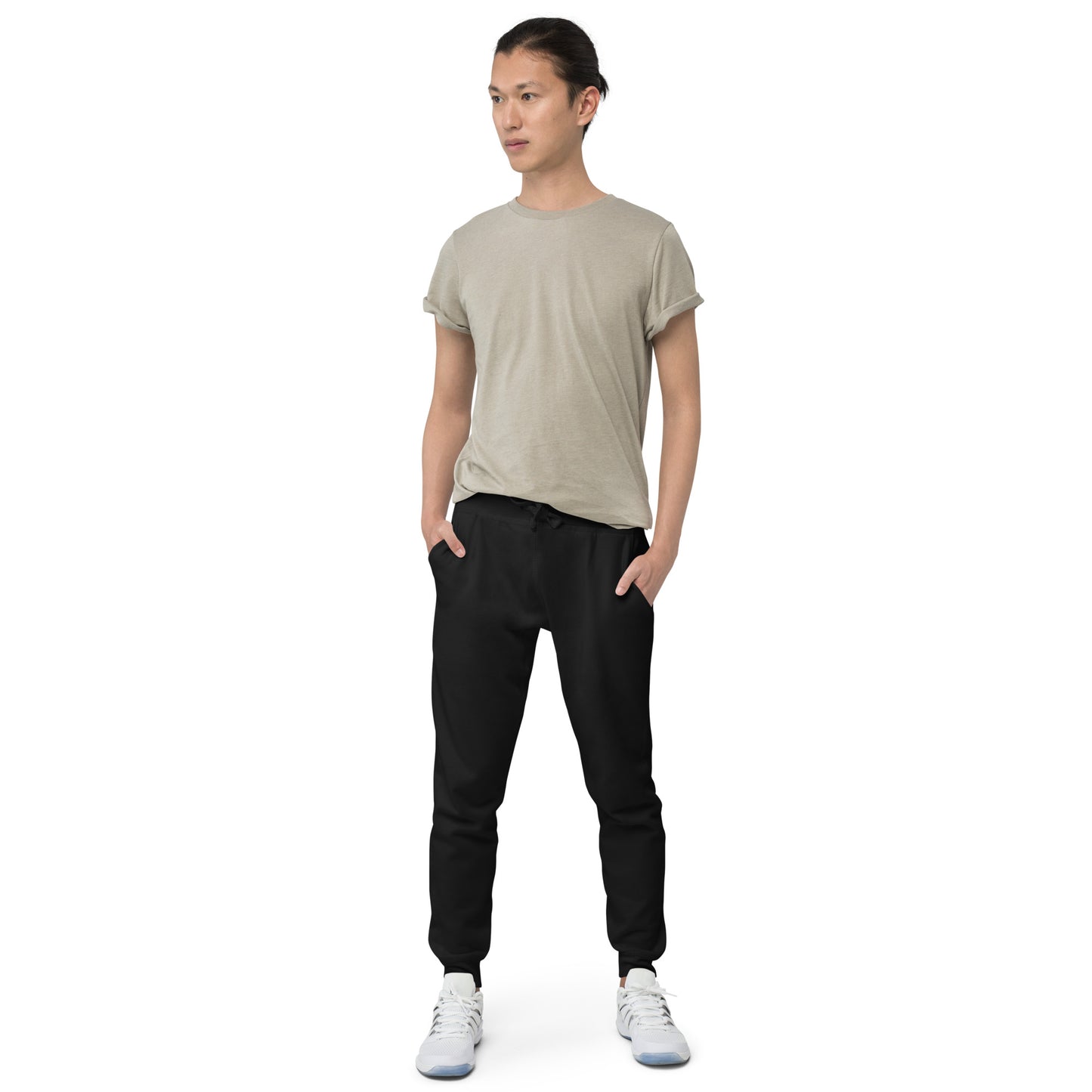 LAG Life's A Gamble Circle White Unisex Fleece Sweatpants