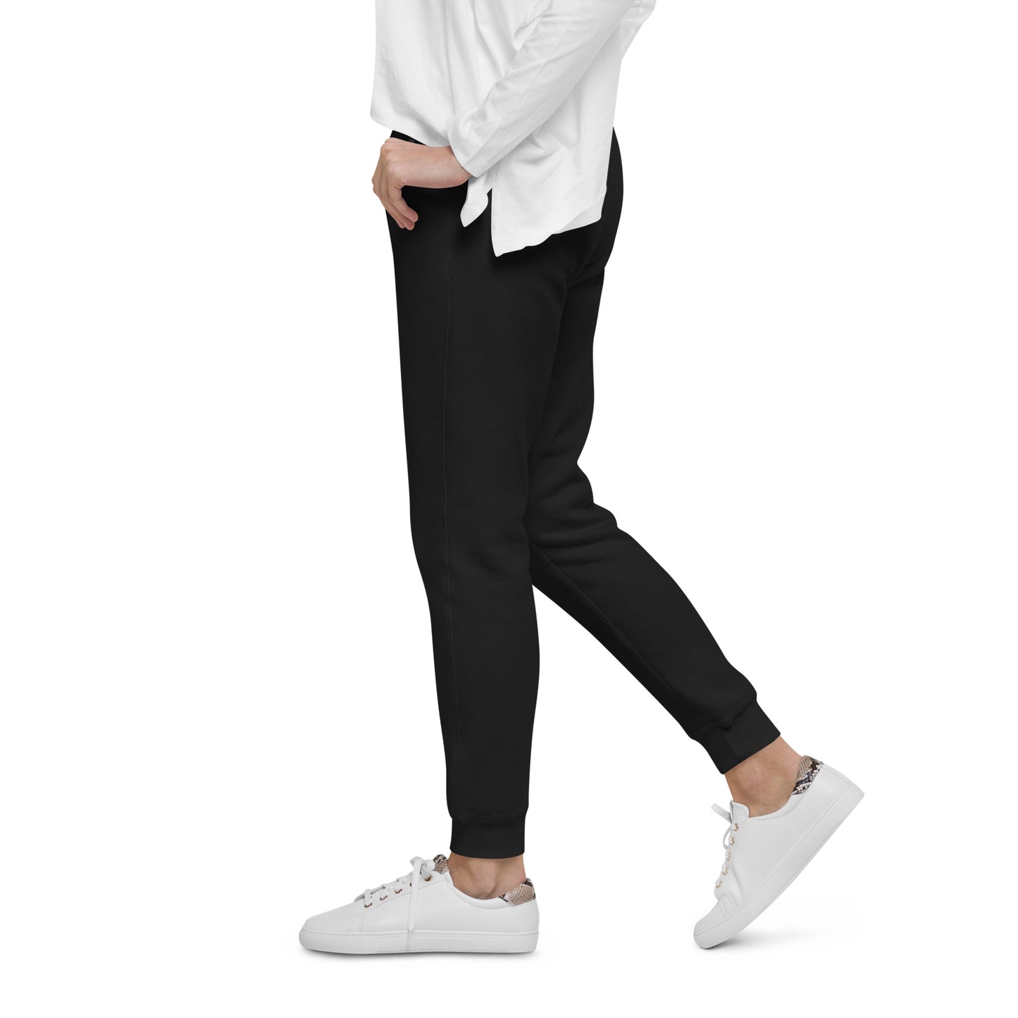 LAG Life's A Gamble Circle Black Unisex Fleece Sweatpants