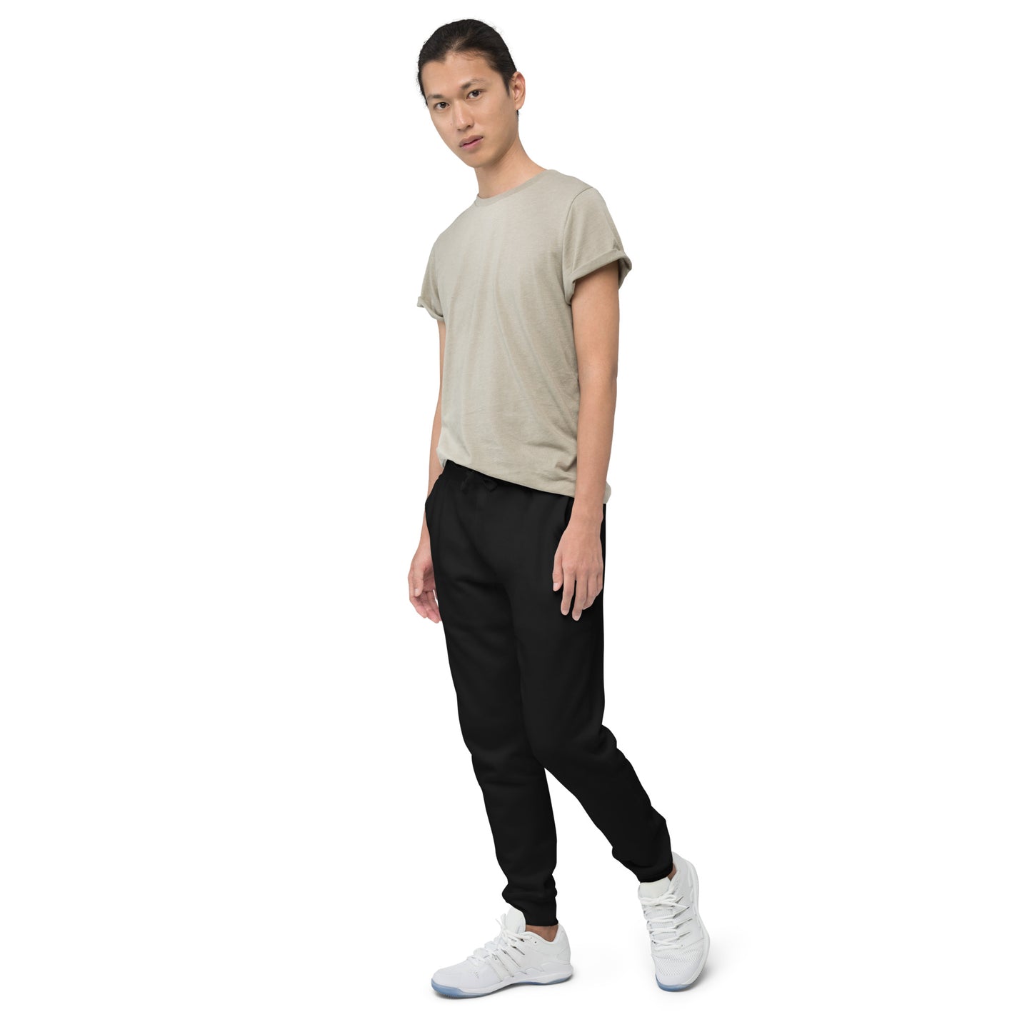 LAG Life's A Gamble Circle White Unisex Fleece Sweatpants