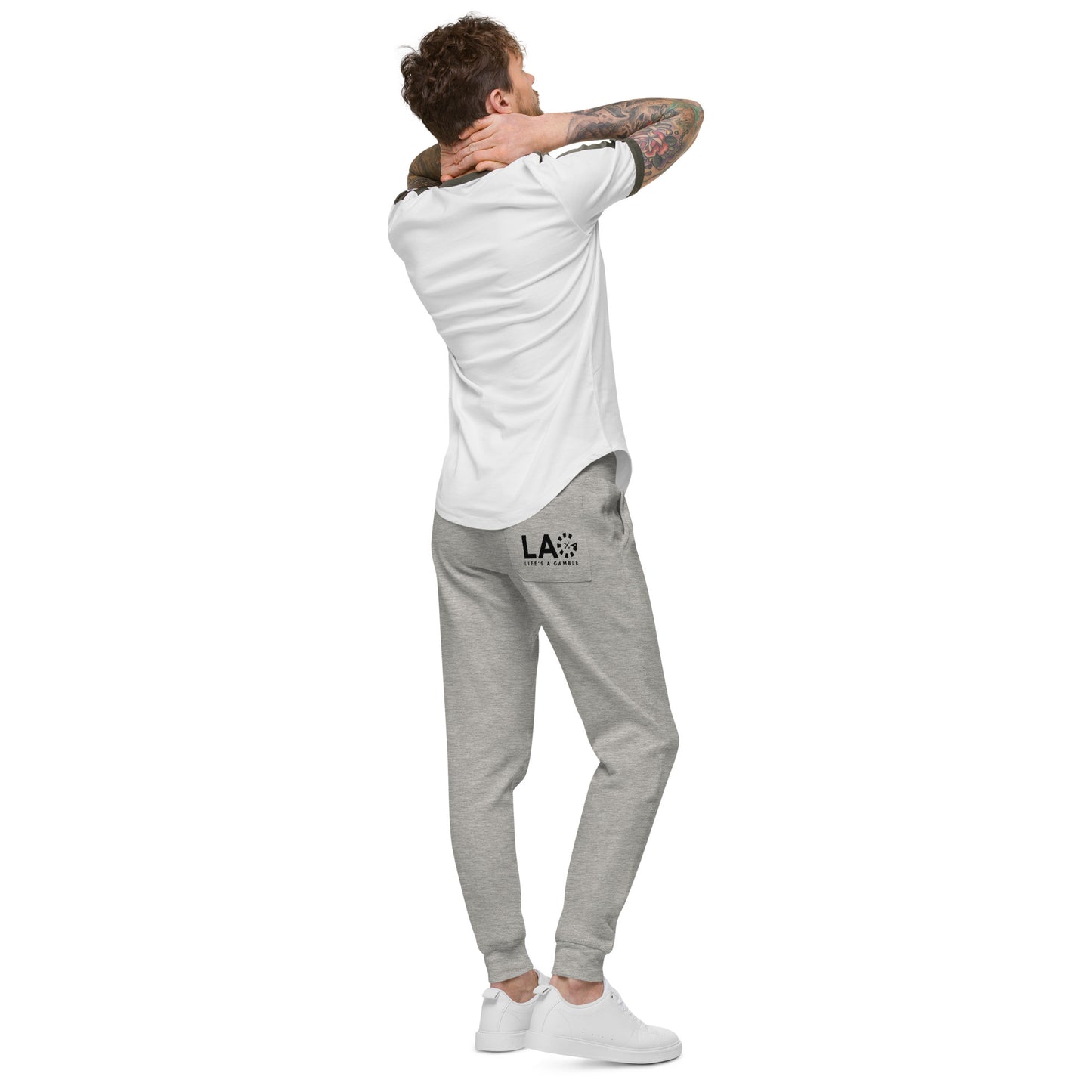 LAG Life's A Gamble Black Unisex Fleece Sweatpants