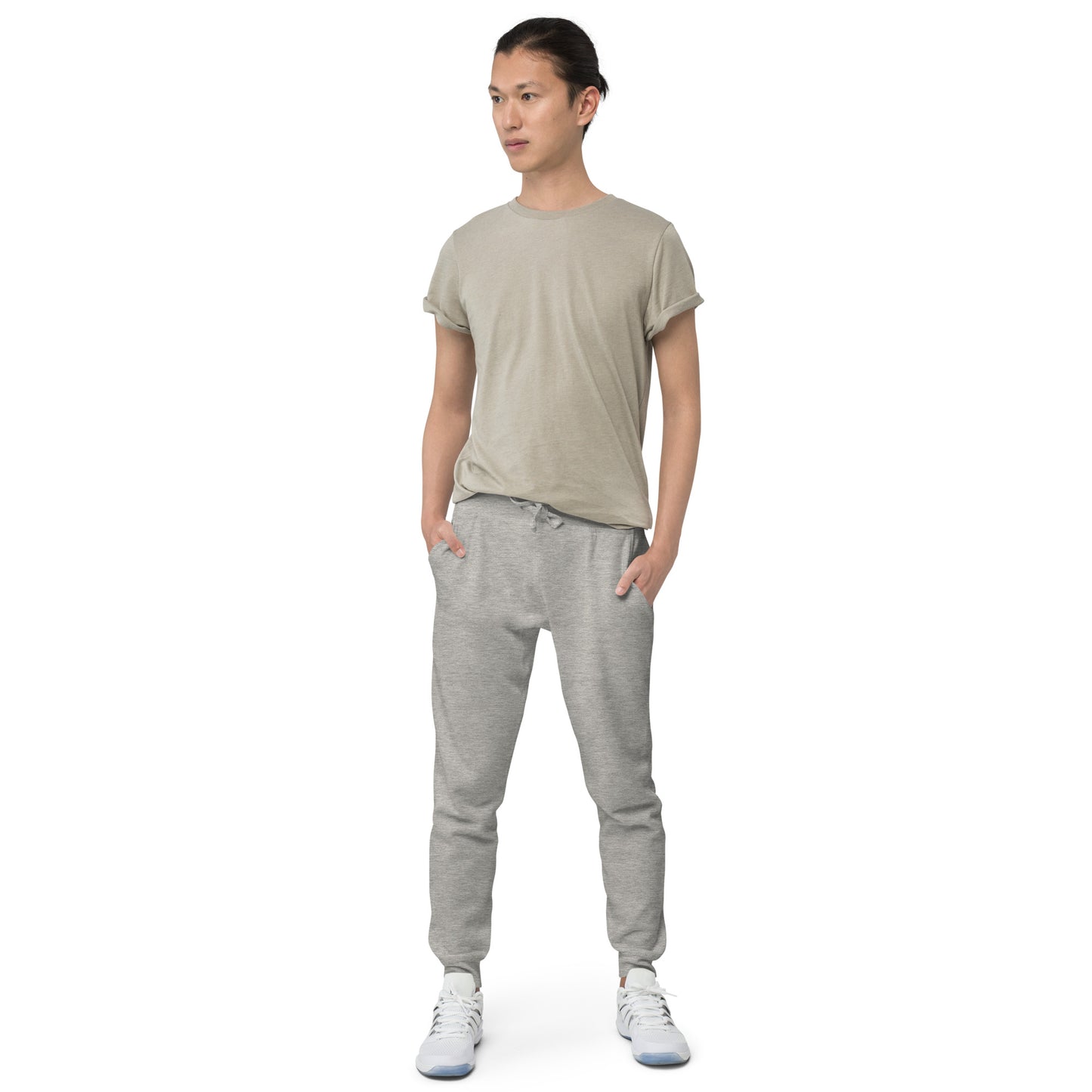 LAG Life's A Gamble Circle White Unisex Fleece Sweatpants